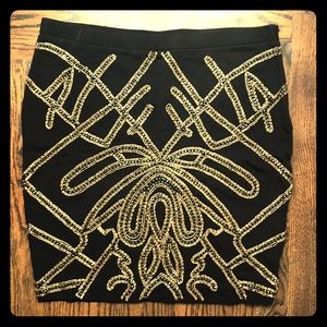 Beaded Haute Hippie Skirt